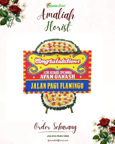 Sewa Papan Bunga Nampan